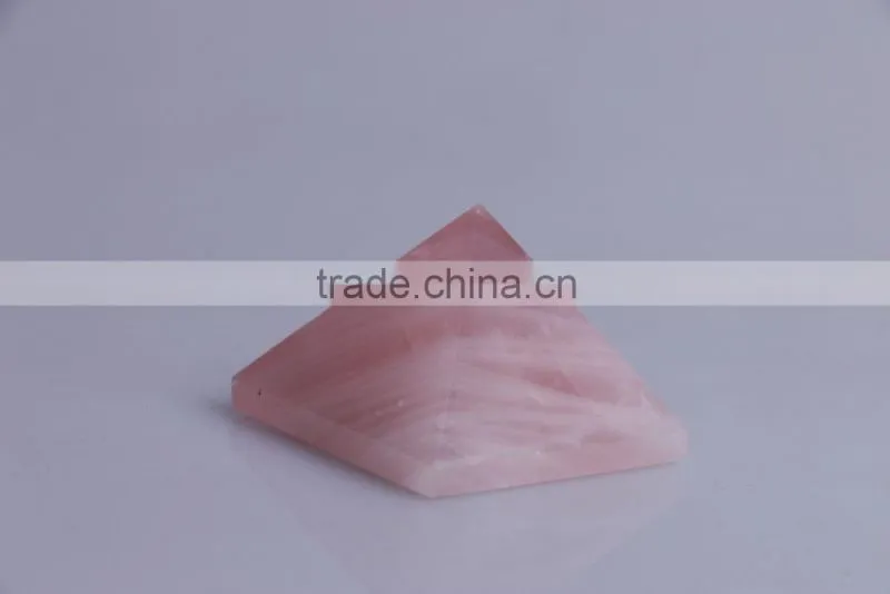 Natural Rose Pink Quartz Crystal Pyramid/crystal Stone Pyramid