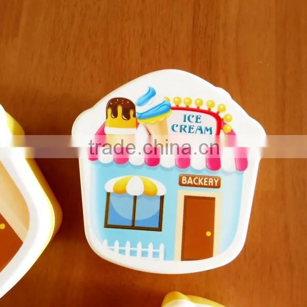 Gift Idea Cute Cartoon Kids Food Storage Container Set, set of 4