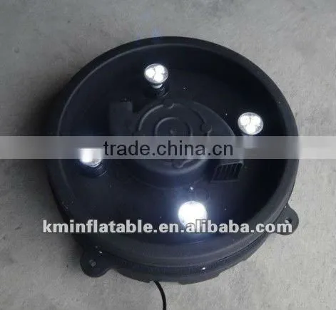 blue white inflatable LED light event decorative pillar