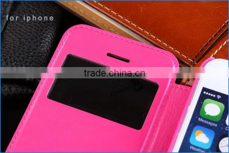 2015 new smart leather case for iphone 6/for iphone 5s/for iphone 4s ,smart waterproof case for iphone .