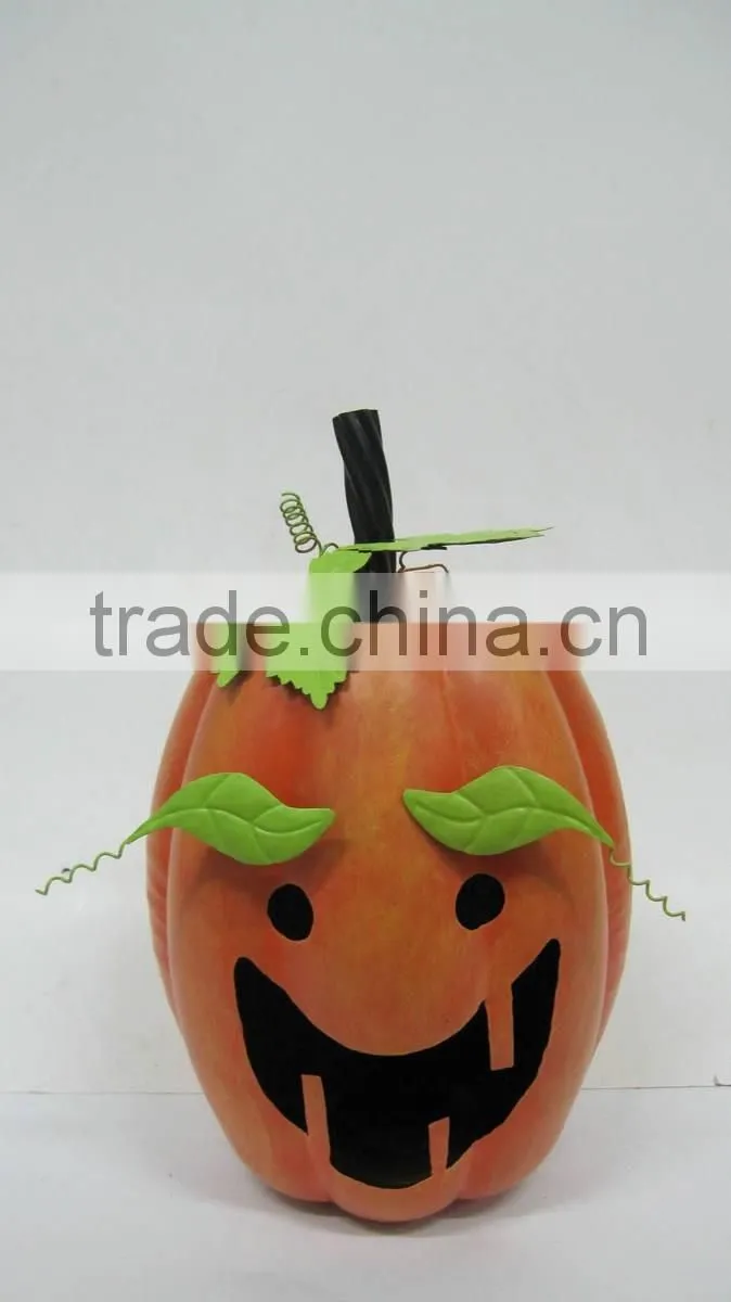 hanging metal pumpkin lamp for halloween decoration