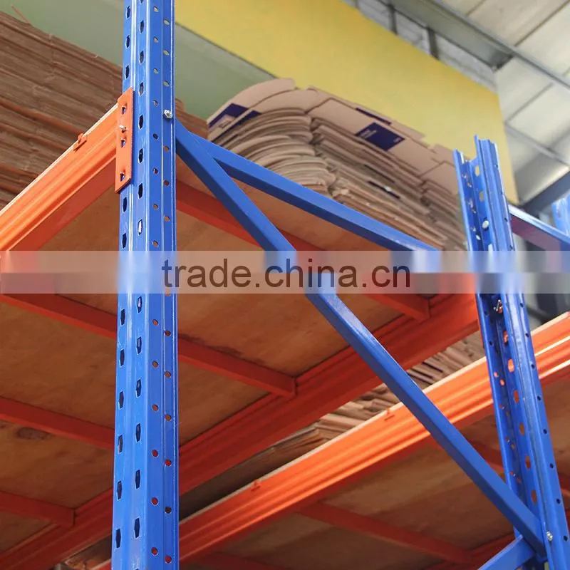 Heavy Duty Industrial Rack Shelving For Manufacturer Bulk Goods Steel Shelving Rack , Heavy Duty Racking With Steel Board / Wood