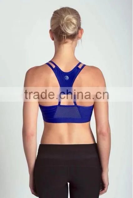Customized Ladies Gymwear Seamless Workout Top Wear Yoga Push Up Bra