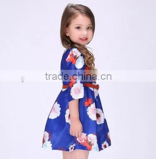 2016 stylish baby girl cheap flower girl dress satin material cheap latest dress designs for flower girls