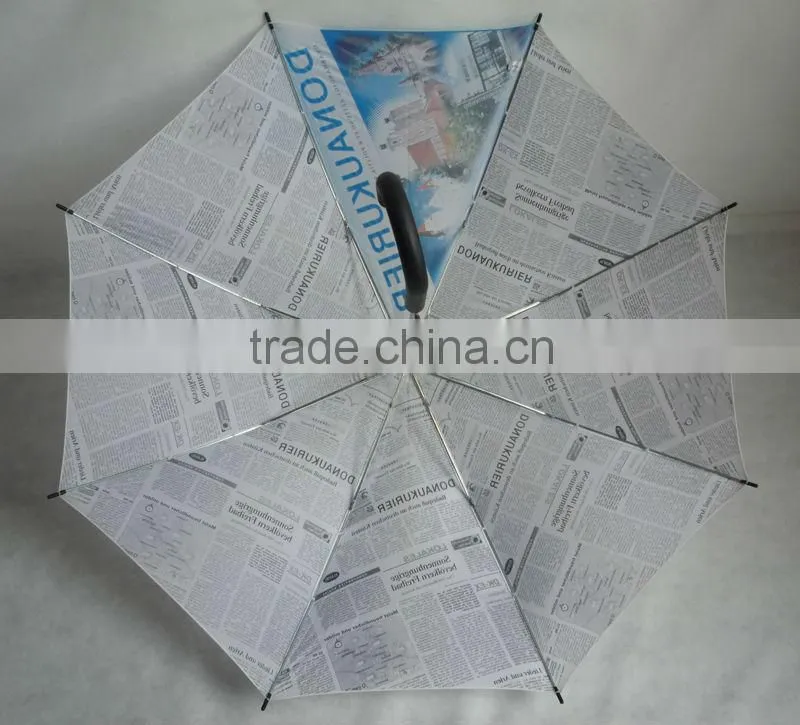 58cm x8 ribs newspaper printing umbrella shop