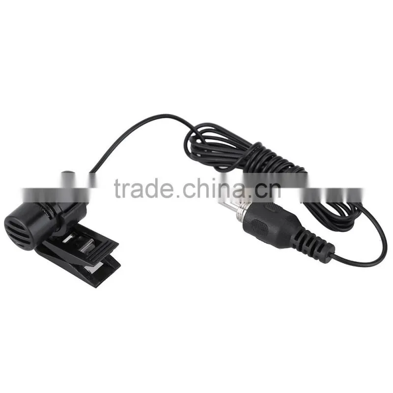 Mini Portable Clip-on Lapel Lavalier Hands-free 3.5mm External Screw Lock Jack Microphone Mic for Computer PC Laptop Loudspeaker