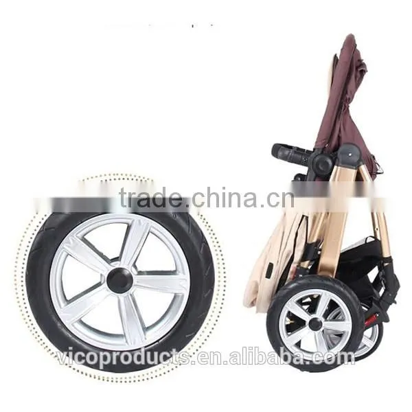 EN1888 good aluminum frame 2 in 1 baby stroller