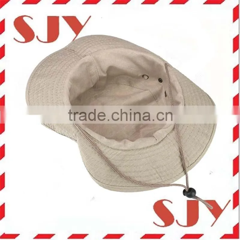 Wholesale funny kids plain bucket hats with string
