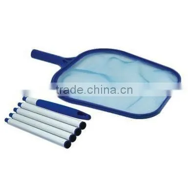 5 Way Aluminum Telescopic Pole Pool Leaf Skimmer Rake Net Aluminum Pole Leaf Skimmer