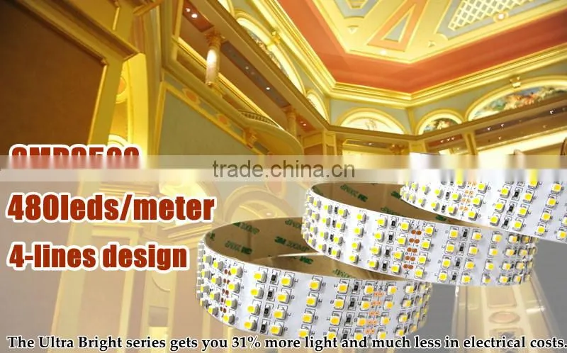 warm white 4 lines 28mm led strip roll