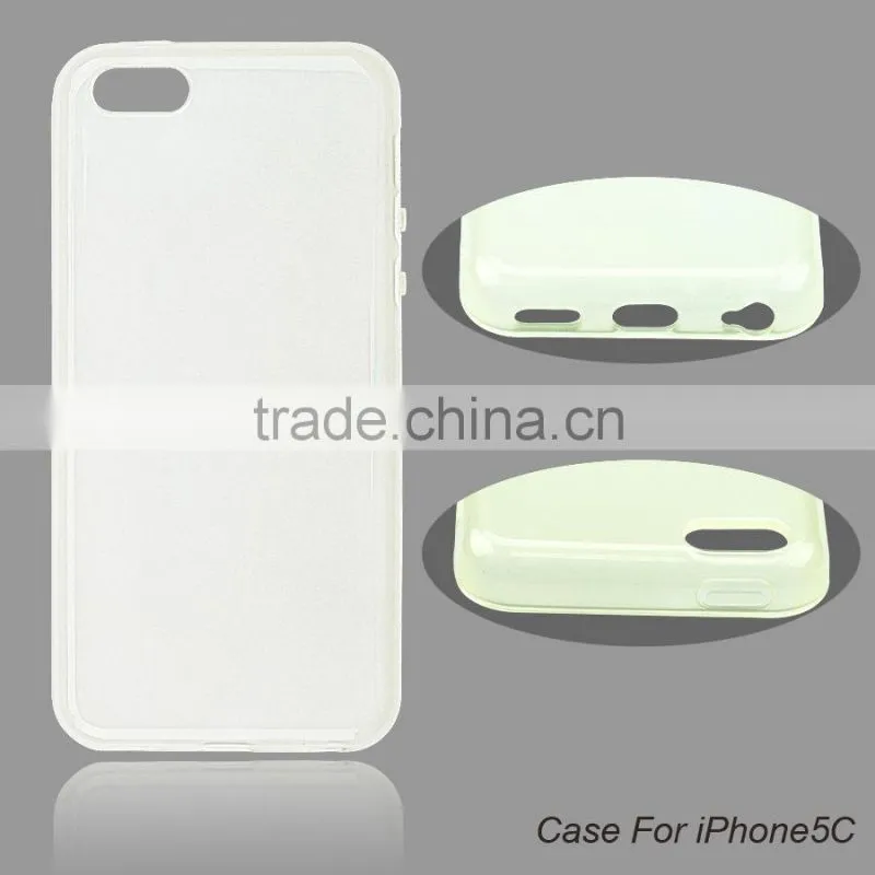 New product clear tpu gel phone cases for iphone 5c