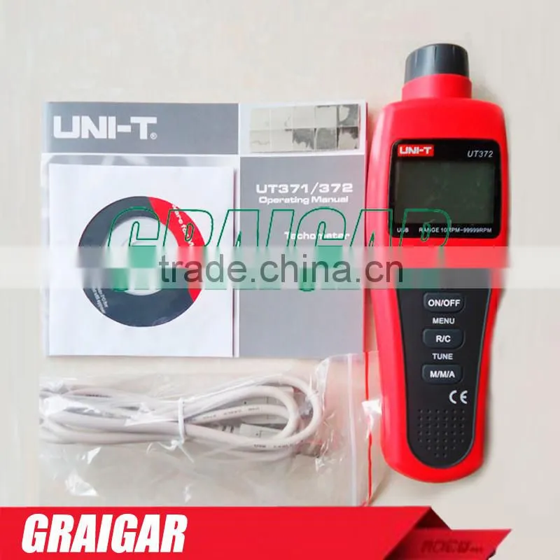 Digital Tachometers Non-Contact UNI-T UT372 engine rpm meter 50mm- 200mm Photoelectric 0-99999