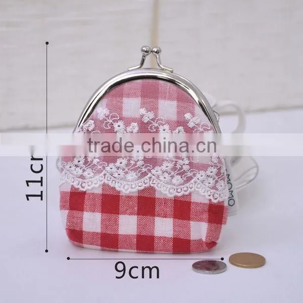 Latest Signature Cotton Lace Lucky Cat Woman Coin Wallet Wholesale ZTMZ-CW016