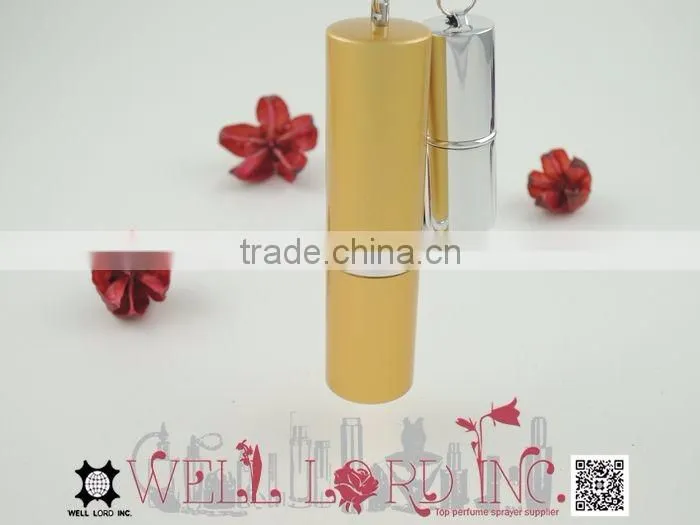 Fashion shining silver empty lipstick container for journey