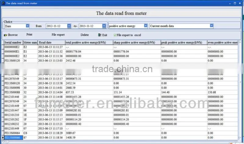 Auto Meter Reading Management System kwh meter software