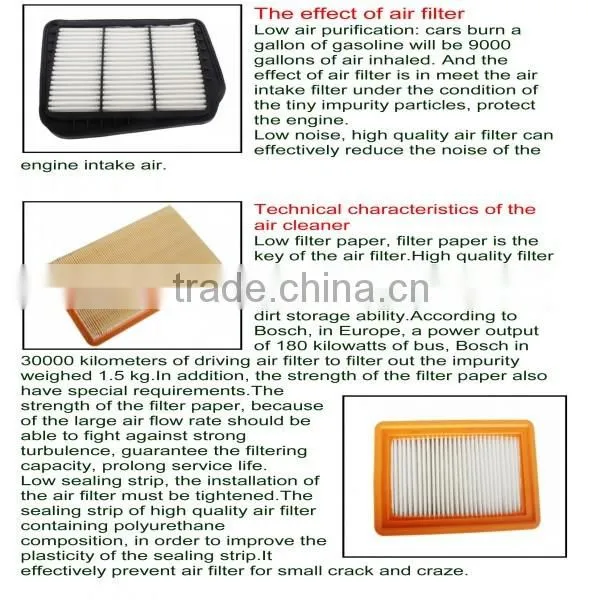 fpv4-13-z40 Car air filter with good material for auto acceorcy