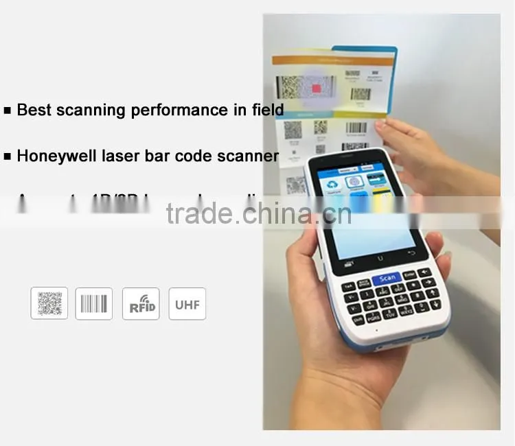 The first 4G LTE date collect industrial handheld android with NFC barcode scanner