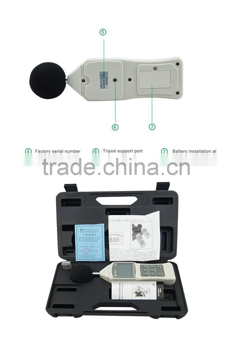 AZ8921 Precision Sound Level Meter Noise Meter Decibel Tester Background Elimination detector