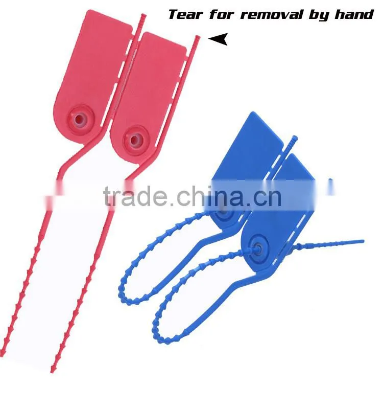 China courier security seals Alock Plastic Pull up security seals DP-210FY