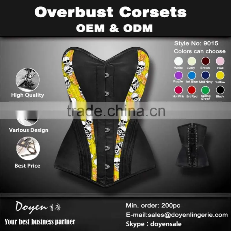 factory Wholesale Corsets and Bustier Sexy Latex Waist training Corsets Overbust Bustier corselet body shapers for trainer