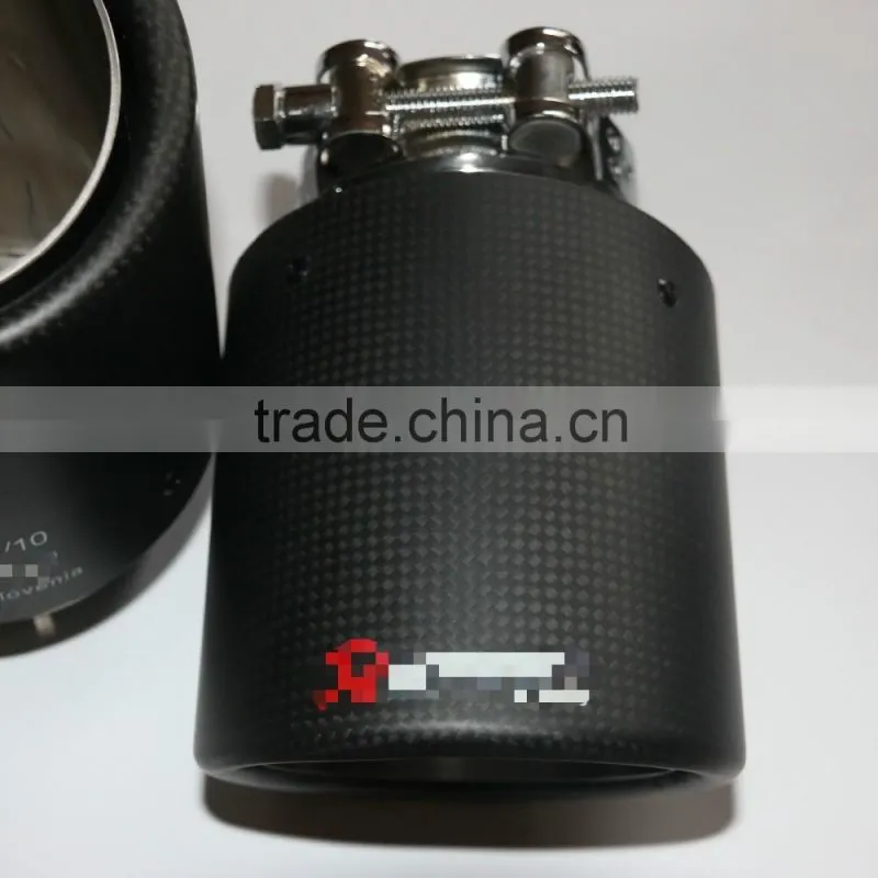 Black carbon fiber exhaust tip/carbon fiber muffler end pipe