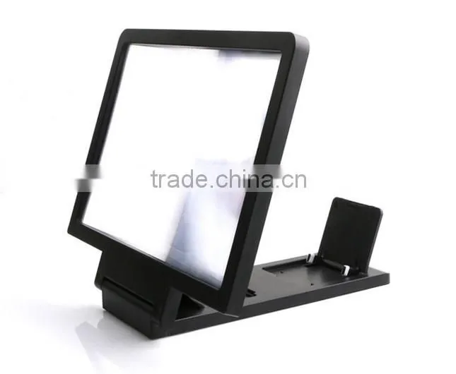 2015 cellphone screen magnifier tv amplifier HD Expander for Smart Phone any model universal with stand folding portable
