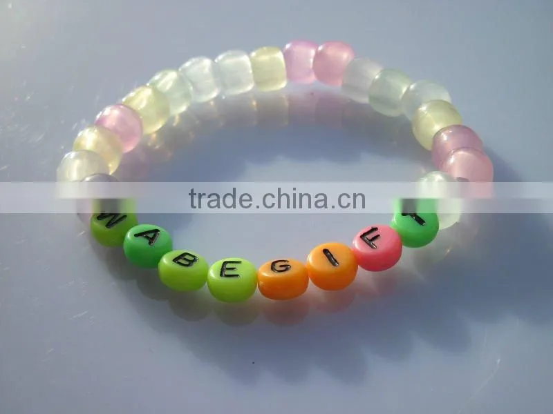 magic bead uv bead bracelet letter bead Top hot sell