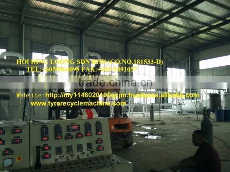 hot selling best automatic continuous scrap tire/ plastic/medical waste pyrolysis plant