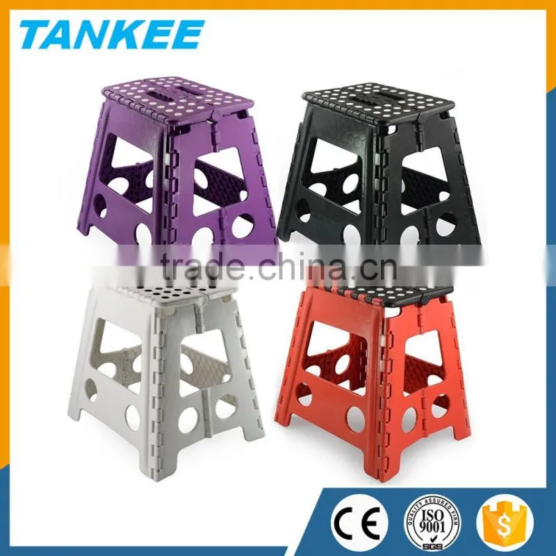 32CM Plastic Folding Step Stool, Portable Small Folding Chair, Outdoor Camping Foldable Stool