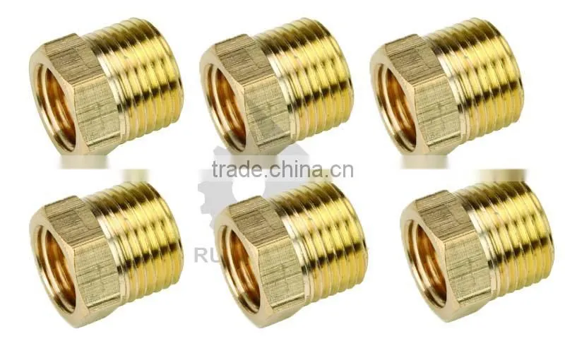 Precision casting cnc machining brass swivel fitting