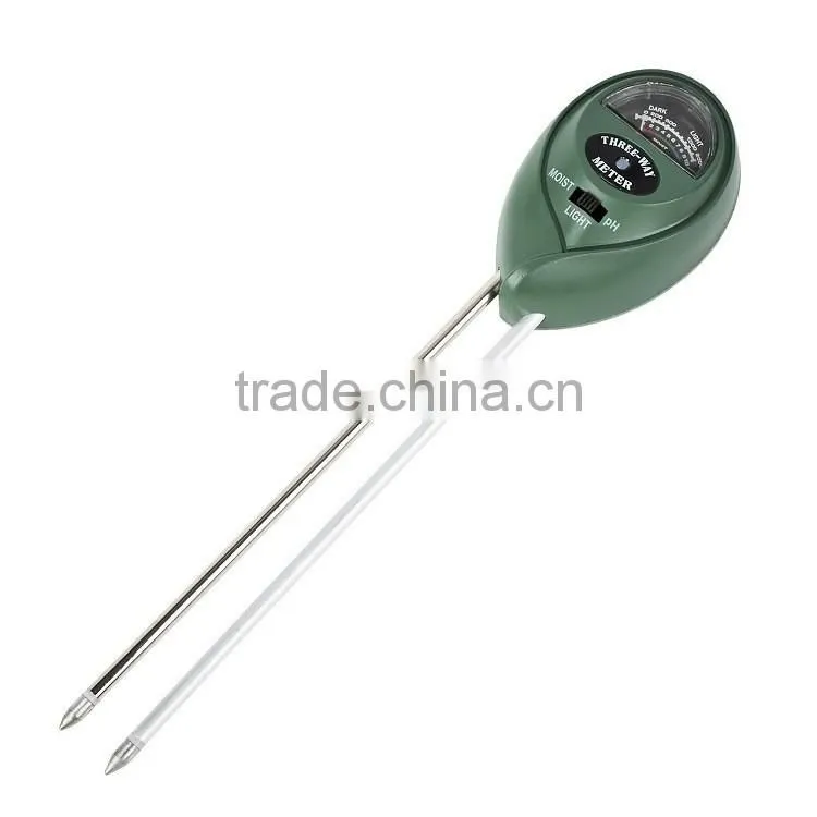 Premium 3-in-1 Soil Tester Meter (Moisture, pH & Light) for Outdoor Plants