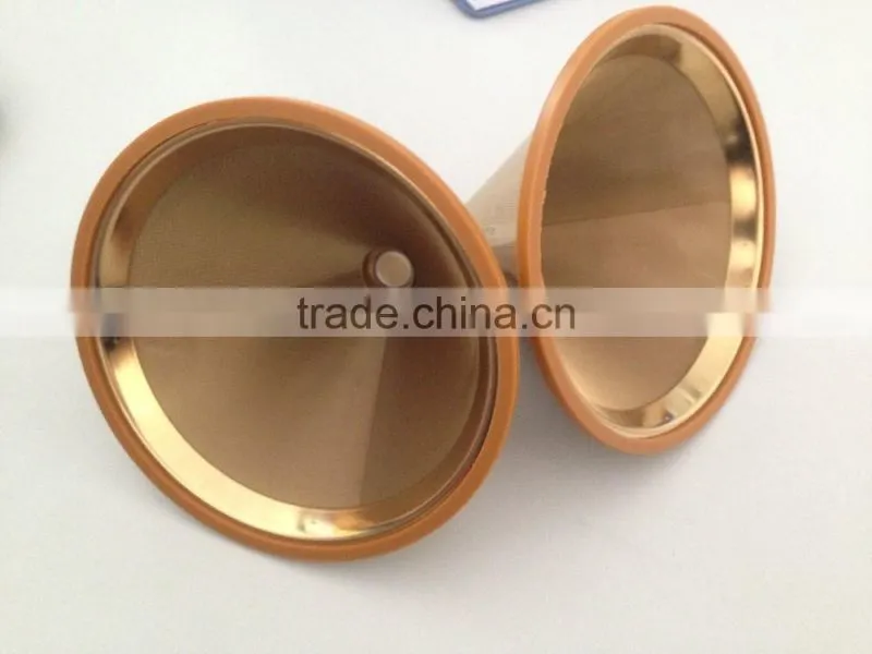 Titanium Coated Reusable Drip Coffee Filter dripper