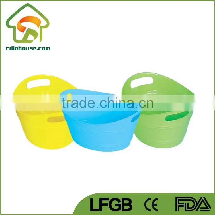 Plastic Toy Storage Bin with Handle