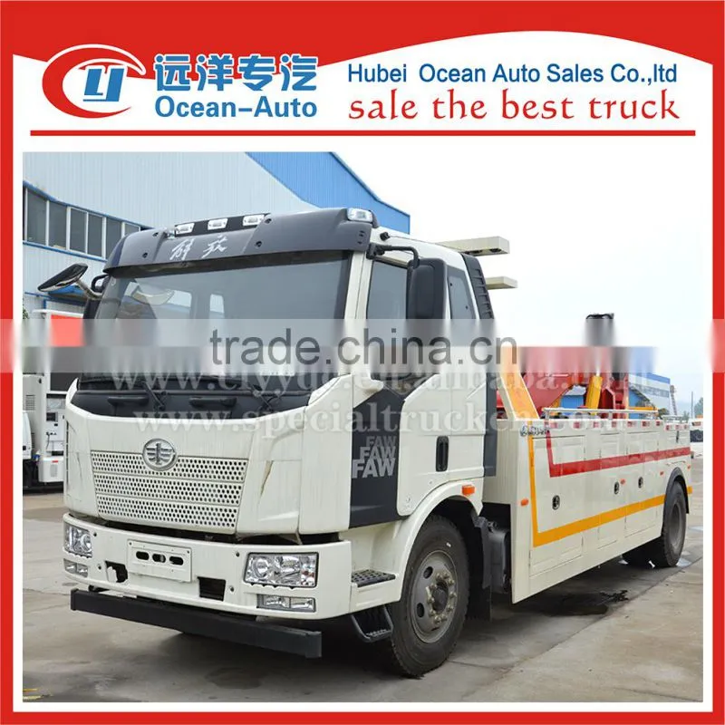 FAW 4X2 8ton car towing equipment tow truck