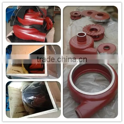rubber slurry pump spare parts