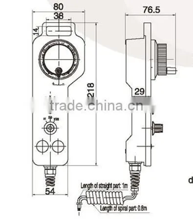 ISMM2080 100pulse 5VDC manual encoder rotary encoder