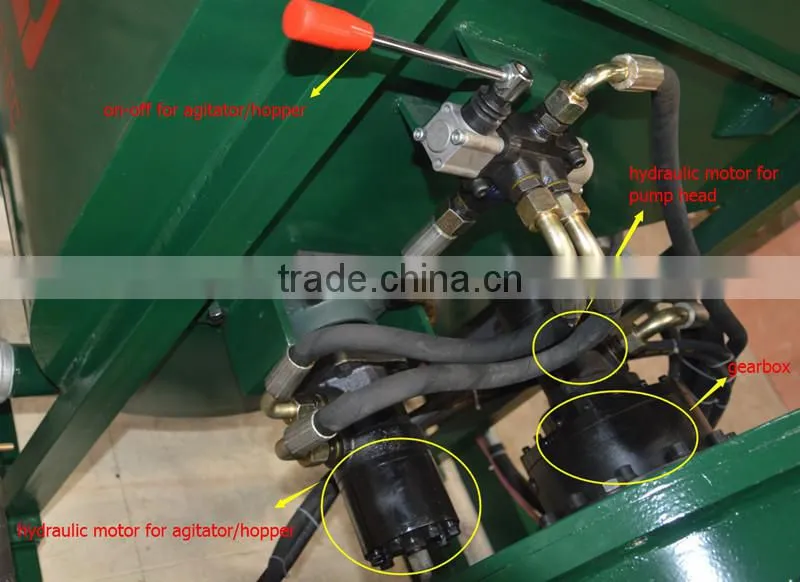 Strong power hydraulic concrete spray machines with high efficiency