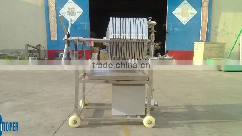 Stainless steel filter press of frame hydraulic press