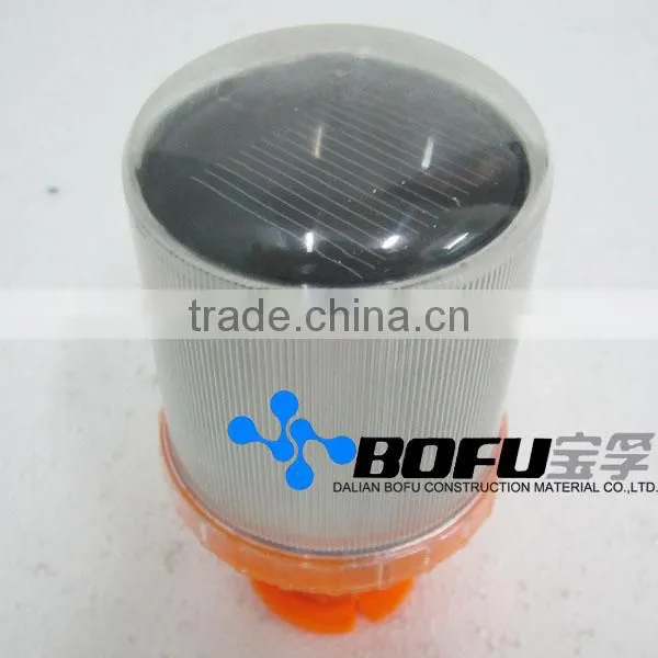 solar warning light, solar powered, LED lighting