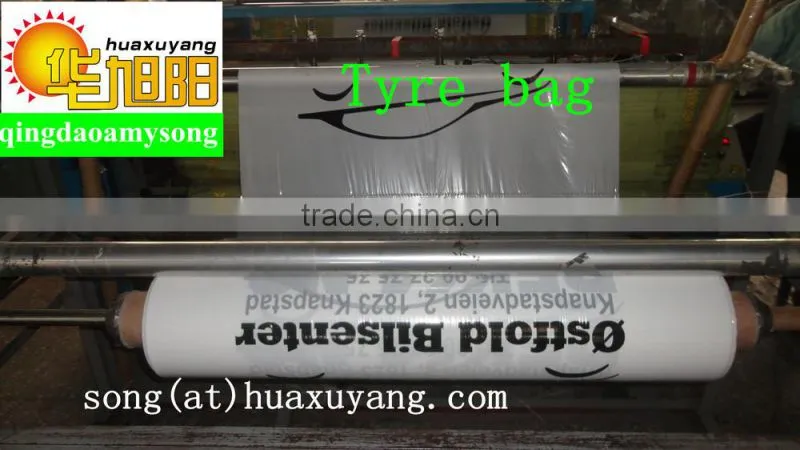 WHOLESALE! printed Plastic Tyre rubbish Bags on roll to protect tyre