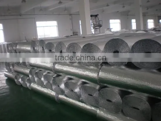 Attic roof radiant barrier reflective aluminum foil thermal bubble insulation material