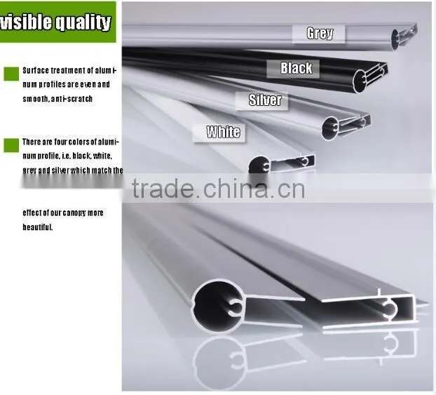 block out rain and sun Polycarbonate sheet awning with sun shield