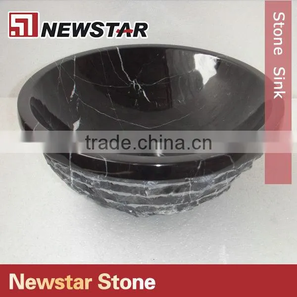 Newstar black amethyst stone sink bowl