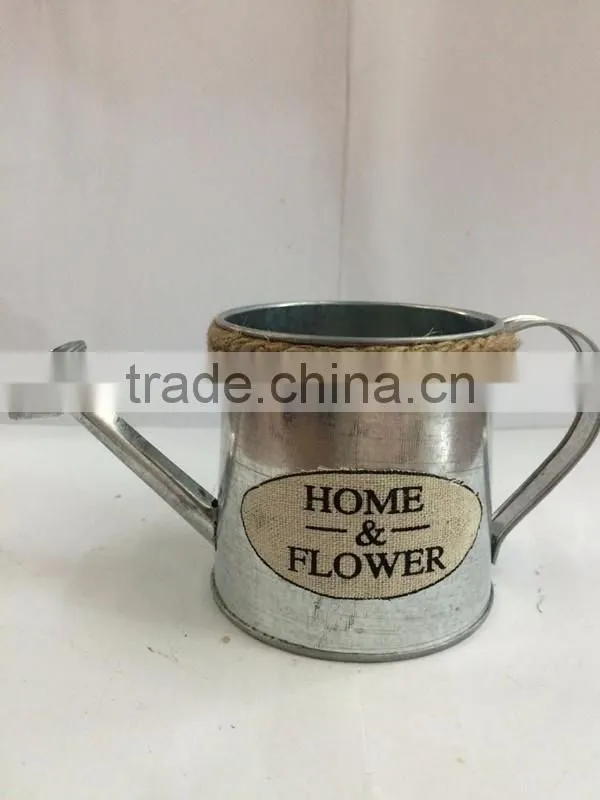 cheap unique promotional galvanized indoor decorative metal custom watering can for sale