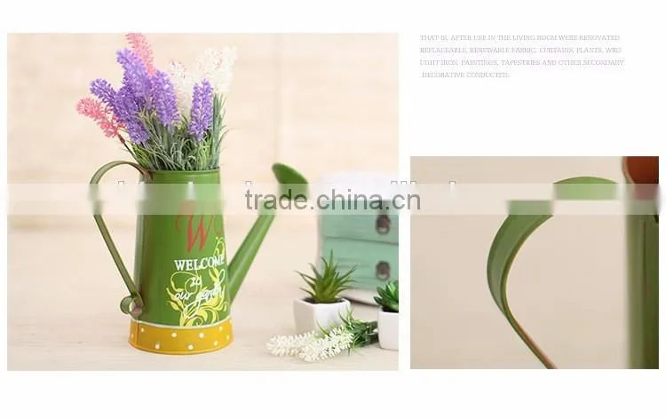 china top sell coloful decal cute galvanized metal watering can
