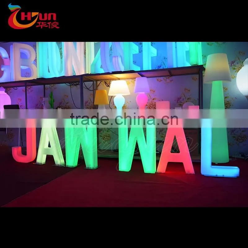 decorative outdoor alphabet led letters for wall