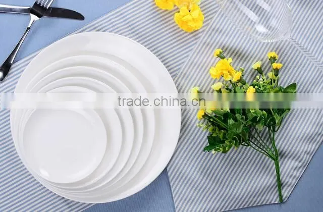 custom porous ceramic plates white porcelain serving dishes