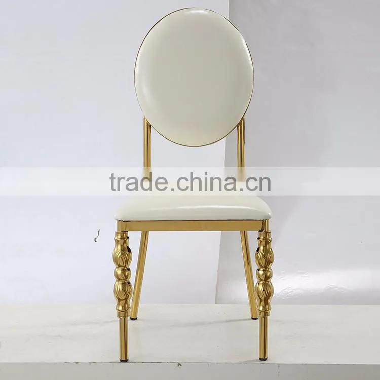 Mid century modern design stainless steel chair stainless steel banquet chair