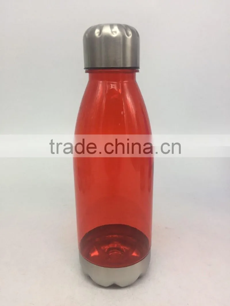 Clean transparent plastic water cola bottle 750ml