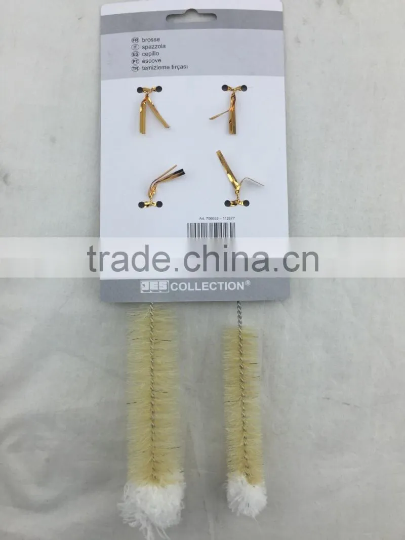 Handle Cleaning Tube Bottle Brush/Soft Tip Brush